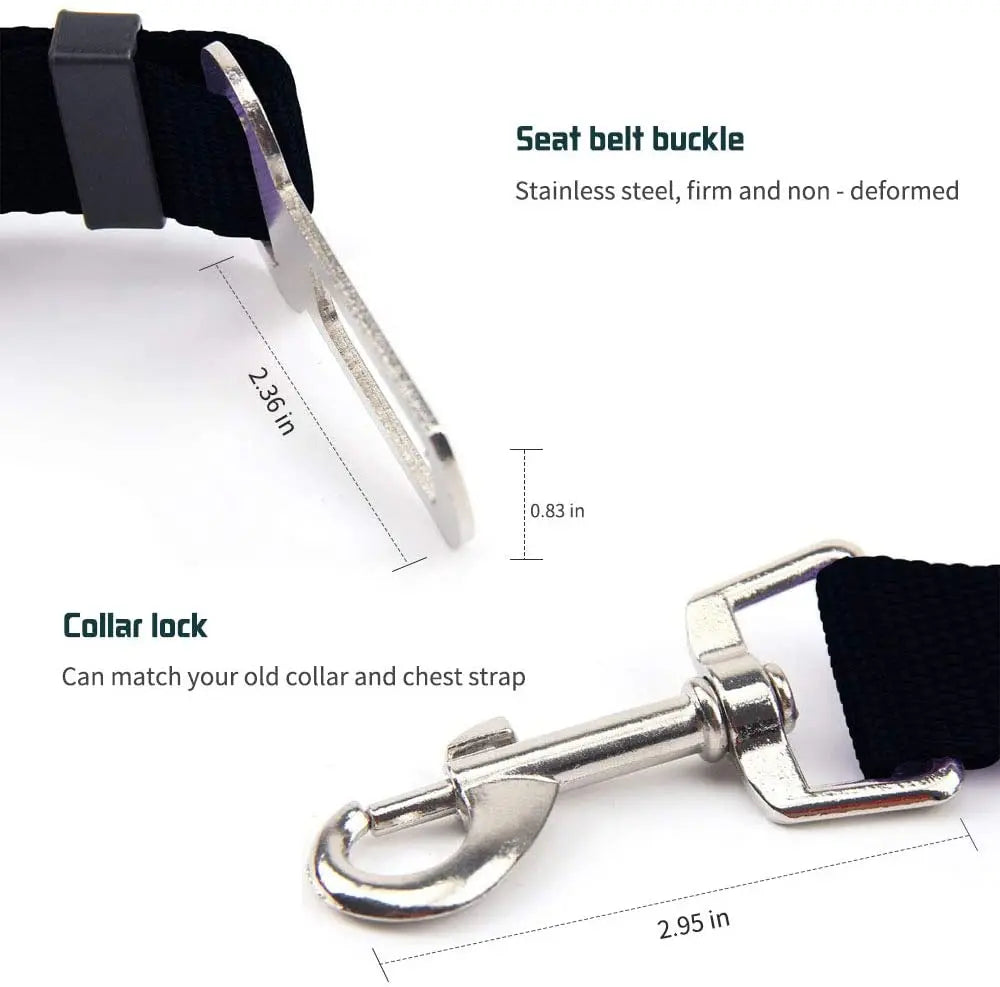 Adjustable Pet Safety Seat Belt