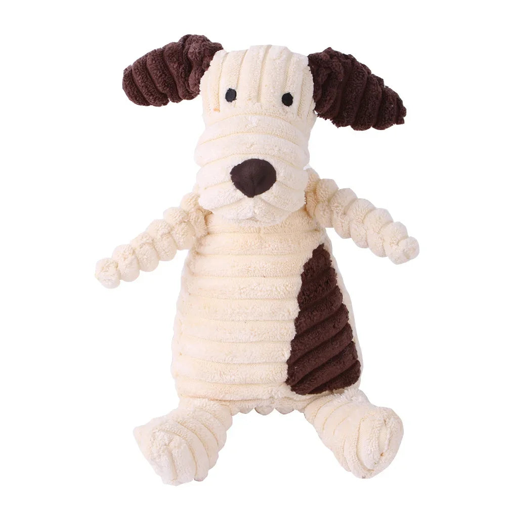Plush Dog Toy Animals With Squeaker