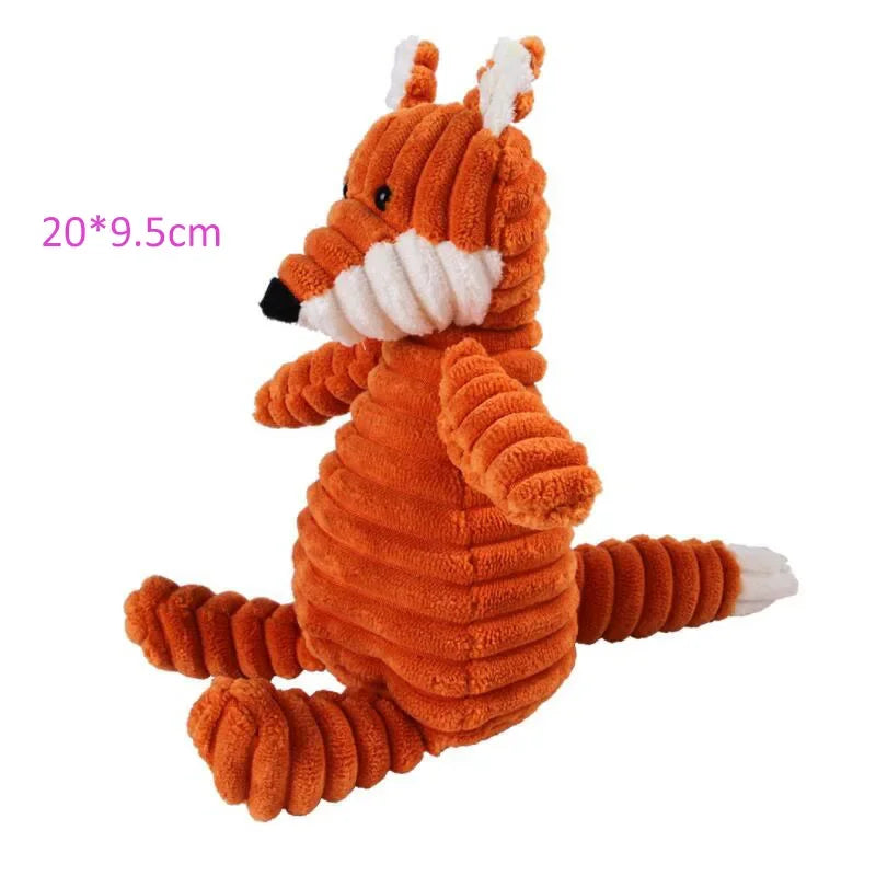 Plush Dog Toy Animals With Squeaker
